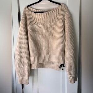 Ulla Johnson Beige Textured Knit Sweater